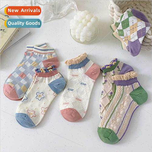Socks female spring summer short socks female cute Japanese