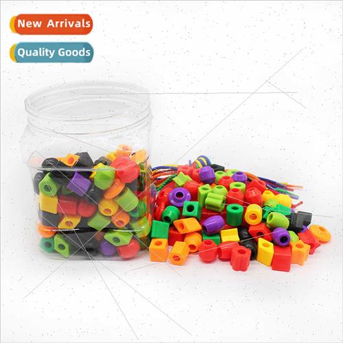 Children beading diy handmade educational toys wear beads bu