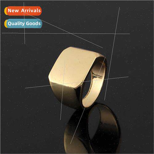 mple alloy ring plating round finger couple ring hand jewelr
