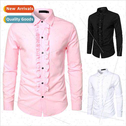 2023 Men New  ze Fashion Trend Party Wedding Dress Long Slee