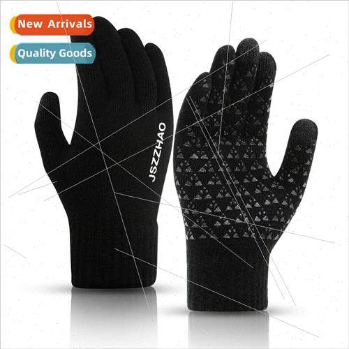 Outdoor fall winter warm gloves fleece running gloves men wi
