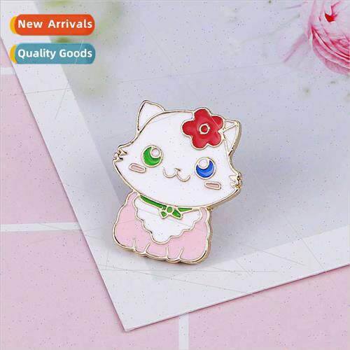 Japanese jewelry brooch cute cute kten cat star cat oil drop