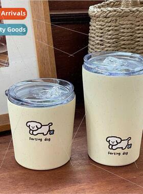 fart puppy  cup ins simple portable coffee cup handy cup hig