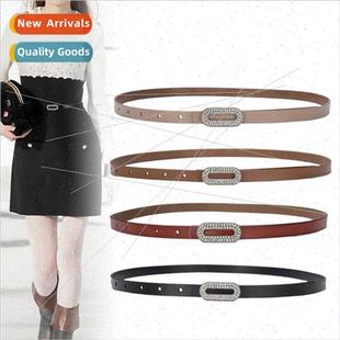 decorative belt skirt leather coat simple female versatile