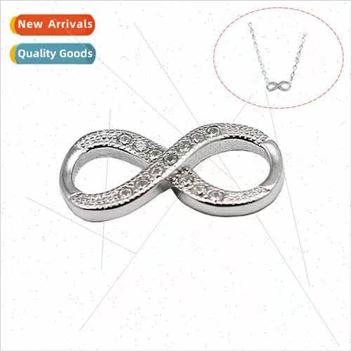 Jewelry S925 silver bow DIY jewelry accessories link buckle