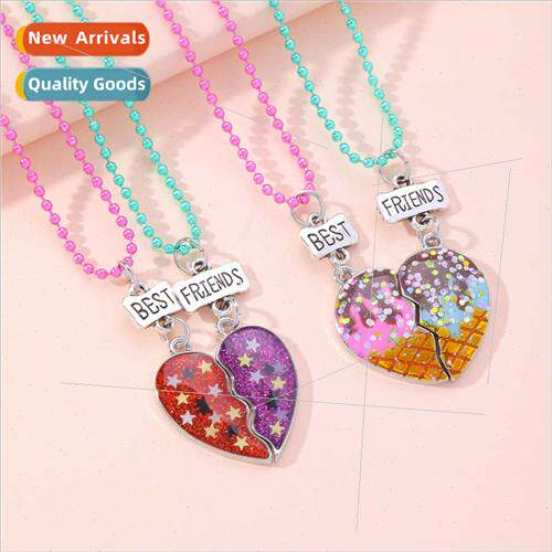 new letters best friends good friends necklace colorful bead