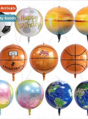 Gradient soccer 22 inch 4d balloon birthday party supplies p
