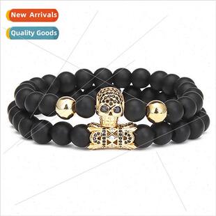 set micro new froste skull bracelet zirconia Accessories