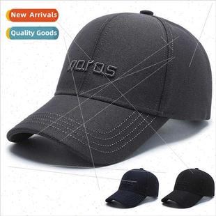 Hat men baseball cap versatile sun hat simple black fall cas