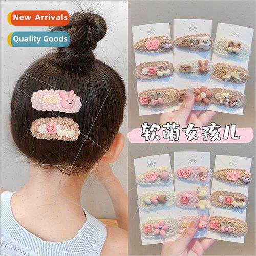 Cute children hair clips hairpin broken hair girls Korea cli
