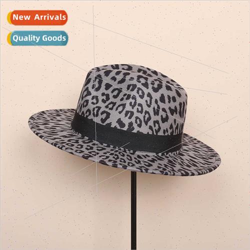 Europe Uned States fashion new leopard tweed bowler hat coup