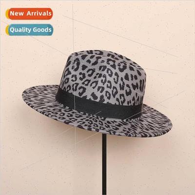 Europe Uned States fashion new leopard tweed bowler hat coup