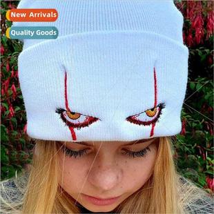 clown cap Pennywise pullover eyes warm scary