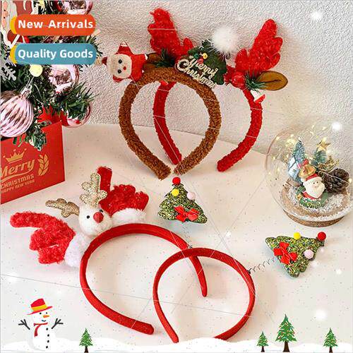 New Christmas hair bands antlers adult jewelry handmade holi
