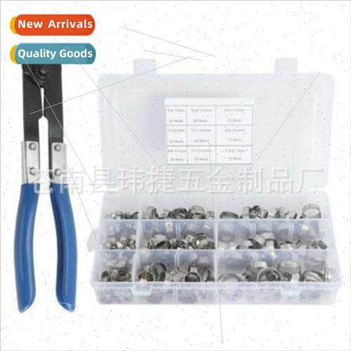 170pcs ngle Ear Induction Clamps Blue Clamp Pliers Sticker