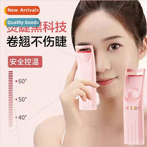 Rechargeable Mini Hot Eyelash Curler Heated Styling Long Las
