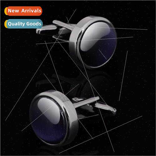 Muran cat eye stone cufflinks men French shirt cufflinks met