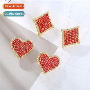 set full zirconium Europe earrings micro love persona luxury