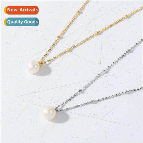 necklace women 925 silver natural pearl pendant baroque silv