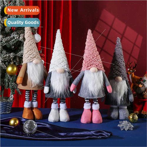 2023 Christmas decorations telescopic doll faceless old man