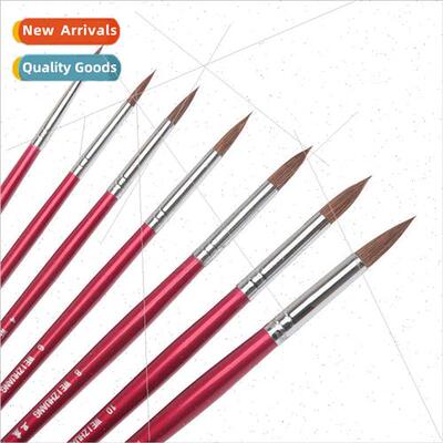 Watercolor Outlining Brush Round Head Gouache Wolf Hair Oil