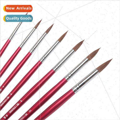 Watercolor Outlining Brush Round Head Gouache Wolf Hair Oil