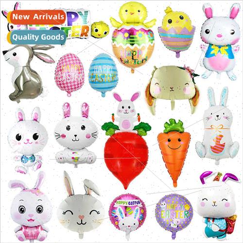 Easter aluminium film balloon cartoon rabb modelling balloon