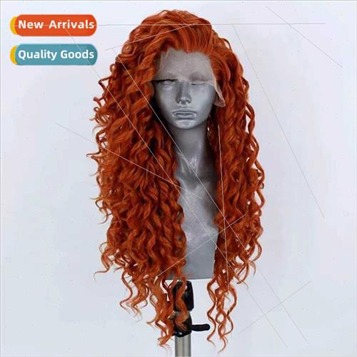 Chemical Fiber Wigs New Front Lace Women Long Curly Hair Ora