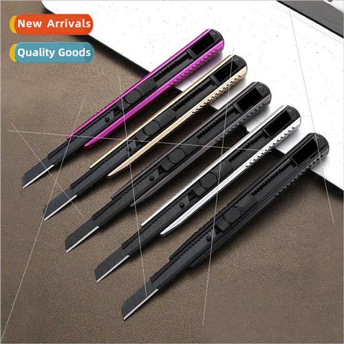 Small art knife black blade thickened paper cutter multifunc