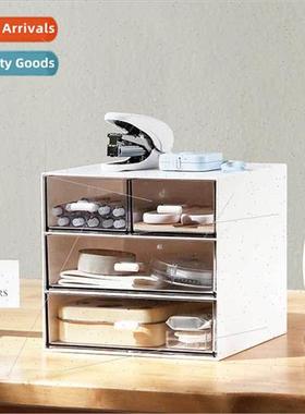 Cosmetic drawer organizer student desktop makeup box transpa