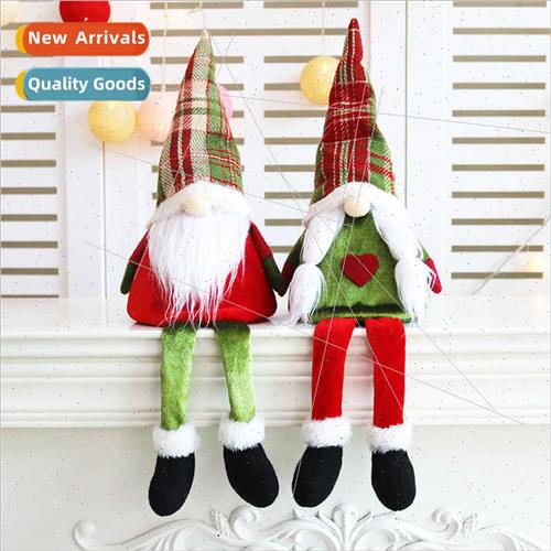 Christmas toys ragdoll long legs doll bright flash colorful