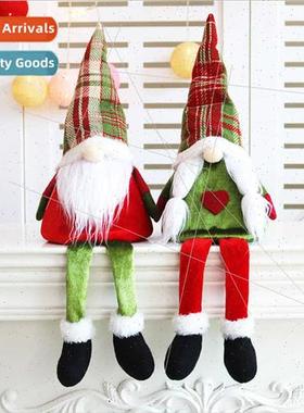 Christmas toys ragdoll long legs doll bright flash colorful