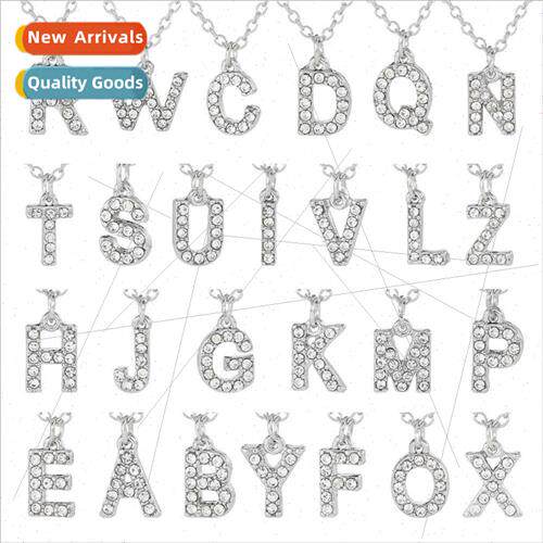 Europe fashion new letter necklace alloy O chain micro-set s