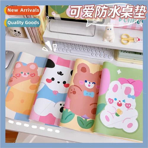 Mouse pad cartoon hand-painted ltle girl oversized waterprol