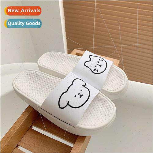 Korean  couple slippers female summer cartoon cute students