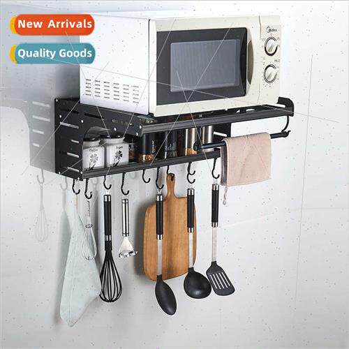 New Kchen Hooks Microwave Oven Rack Space Aluminum Multifunc