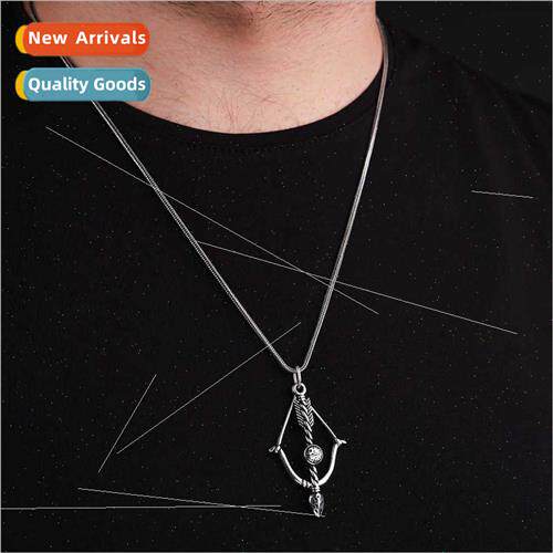 Europe ins simple men women necklace cupid arrow pendant cou