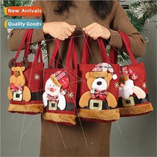 Fawn Snowman Bags Children Chr Santa Candy Claus