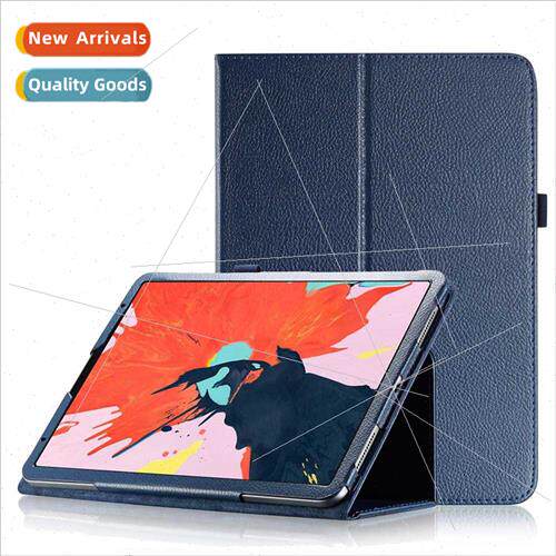 适用Apple iPad Pro 11 Tablet Leather Case Air4 Bifold Lychee