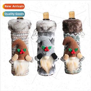 Christmas Wine Bottle Sleeves Faceless Doll Wine Wrapping Ba
