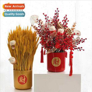 new arrang rich flower opening year bucket lucky man two Set