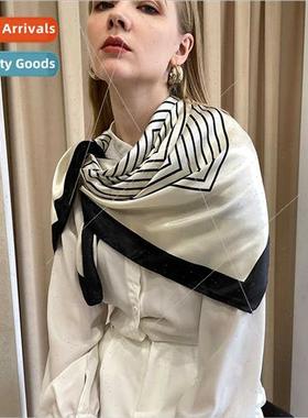 lk scarf female spring summer  simulation silk printing stew