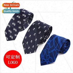 Tie Korean personalized railroad skull bicycle men tie fashi