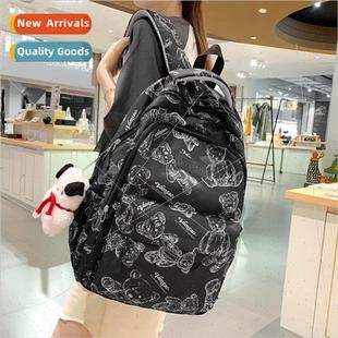 schoolbag wear pattern bearing Bear load cartoon junior cute