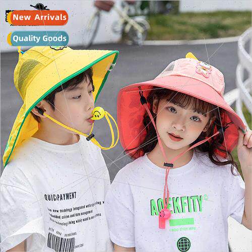 Children bamboo dragonfly fisherman hat sunscreen sun hat bo