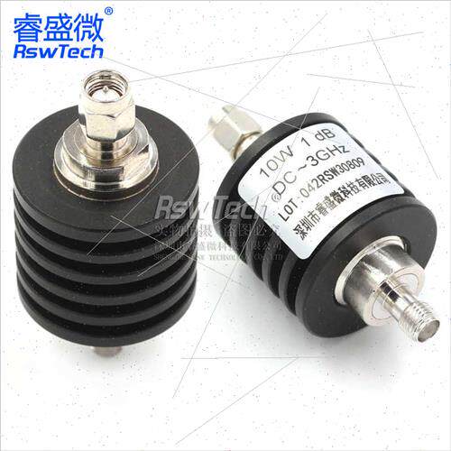 10W Attenuator SMA Coaxial Fixed Attenuator DC-3GHz RF Micro