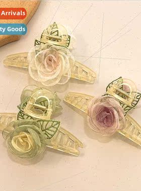 Super fairy camellia flower grab clip female 2023 new Mori s