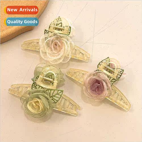 Super fairy camellia flower grab clip female 2023 new Mori s