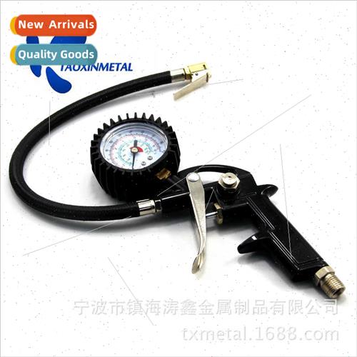Car Tire Test Pressure Gauge Deflate 3-in-1 Grip Inflator Ti