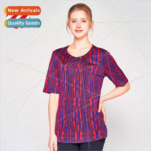 New silk short-sleeved blouse women summer mulberry silk knt